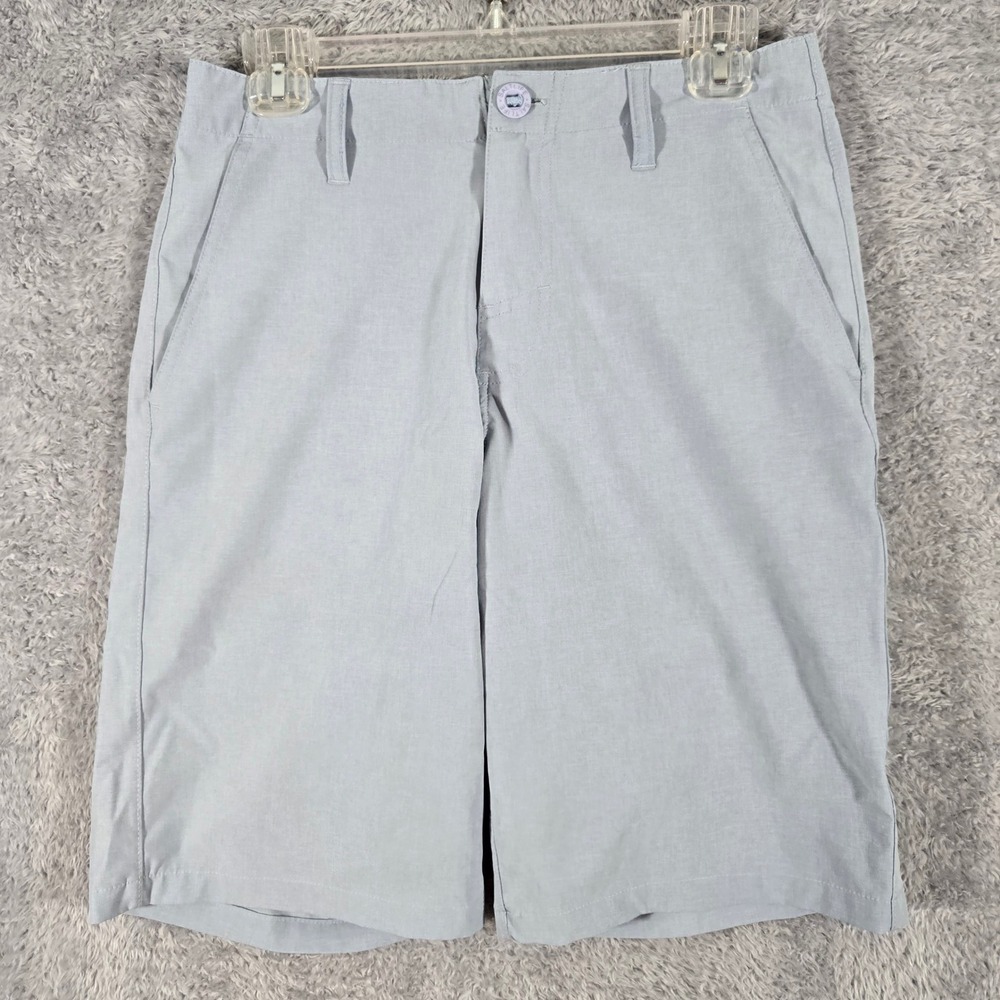 Salt Life SLXQD Mens Performance Fishing Shorts Light Blue Grey Size 29